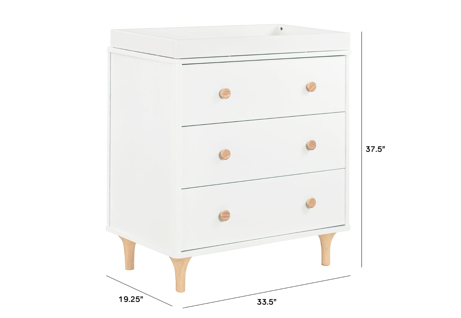 Lolly 3-Drawer Changer Dresser - Image 3