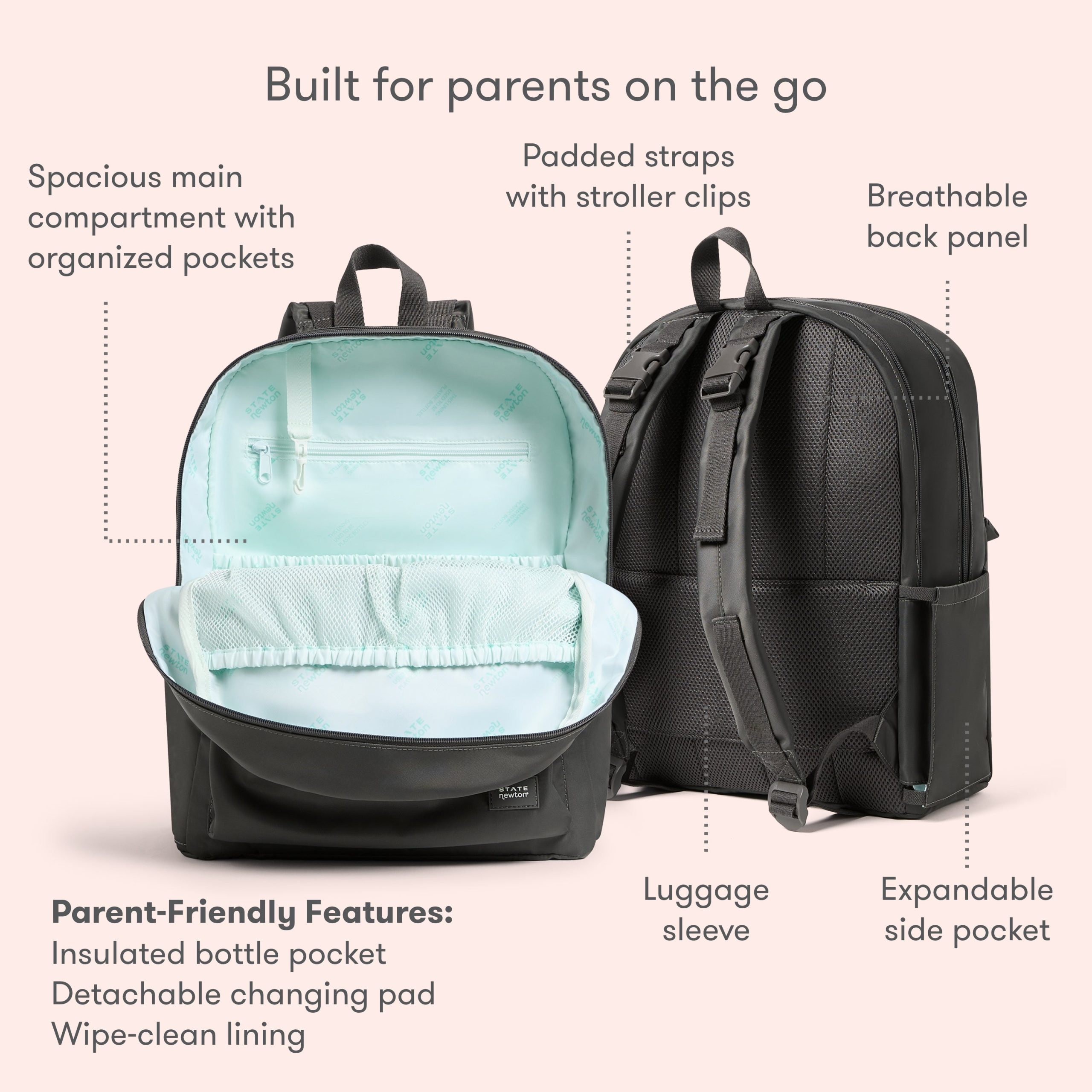 Newton X STATE Lorimer Diaper Bag - Image 5